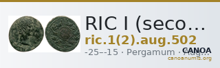RIC I (second edition) Augustus 502 — CANOA