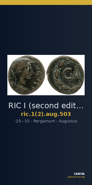 RIC I (second edition) Augustus 503 — CANOA