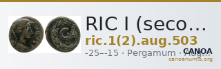 RIC I (second edition) Augustus 503 — CANOA