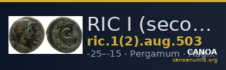RIC I (second edition) Augustus 503 — CANOA