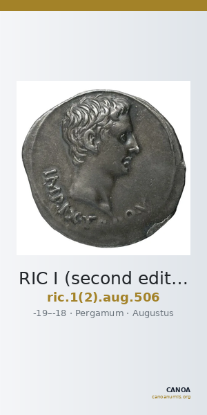RIC I (second edition) Augustus 506 — CANOA