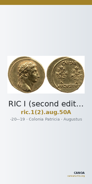 RIC I (second edition) Augustus 50A — CANOA