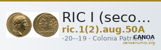 RIC I (second edition) Augustus 50A — CANOA