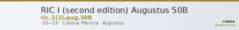 RIC I (second edition) Augustus 50B — CANOA