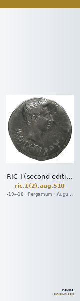 RIC I (second edition) Augustus 510 — CANOA