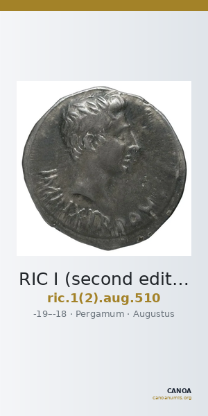 RIC I (second edition) Augustus 510 — CANOA