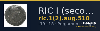RIC I (second edition) Augustus 510 — CANOA