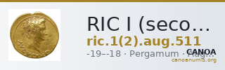 RIC I (second edition) Augustus 511 — CANOA