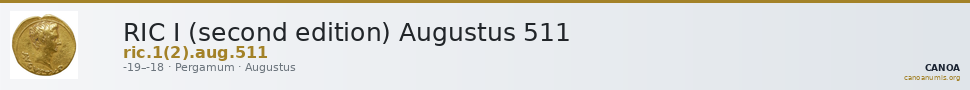 RIC I (second edition) Augustus 511 — CANOA