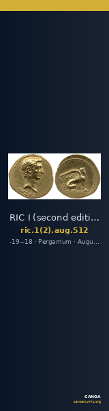 RIC I (second edition) Augustus 512 — CANOA