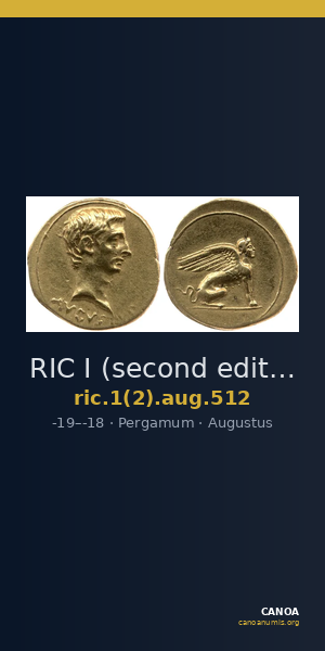RIC I (second edition) Augustus 512 — CANOA