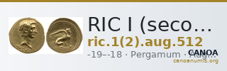 RIC I (second edition) Augustus 512 — CANOA