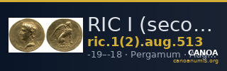 RIC I (second edition) Augustus 513 — CANOA