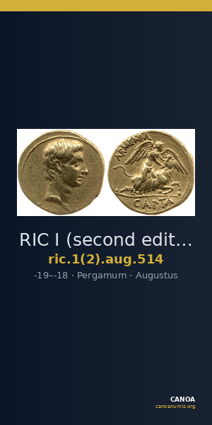 RIC I (second edition) Augustus 514 — CANOA
