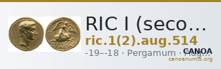 RIC I (second edition) Augustus 514 — CANOA