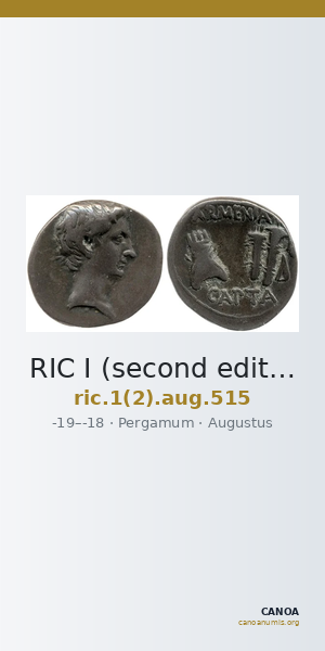 RIC I (second edition) Augustus 515 — CANOA