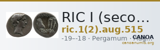 RIC I (second edition) Augustus 515 — CANOA