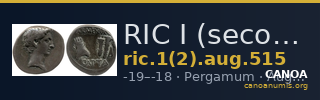RIC I (second edition) Augustus 515 — CANOA