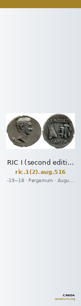RIC I (second edition) Augustus 516 — CANOA