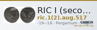 RIC I (second edition) Augustus 517 — CANOA