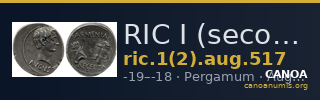 RIC I (second edition) Augustus 517 — CANOA