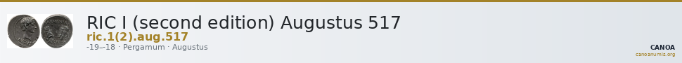 RIC I (second edition) Augustus 517 — CANOA