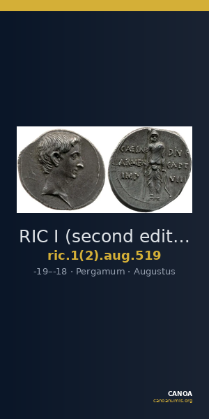 RIC I (second edition) Augustus 519 — CANOA