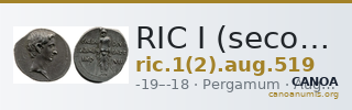 RIC I (second edition) Augustus 519 — CANOA