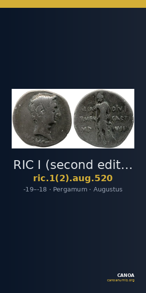 RIC I (second edition) Augustus 520 — CANOA