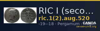 RIC I (second edition) Augustus 520 — CANOA