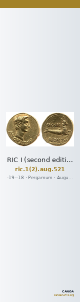 RIC I (second edition) Augustus 521 — CANOA