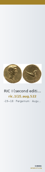 RIC I (second edition) Augustus 522 — CANOA