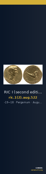 RIC I (second edition) Augustus 522 — CANOA