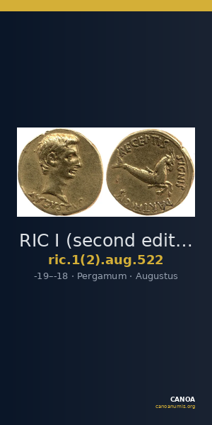 RIC I (second edition) Augustus 522 — CANOA