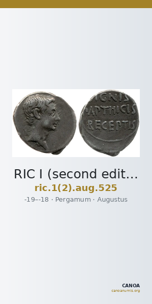 RIC I (second edition) Augustus 525 — CANOA