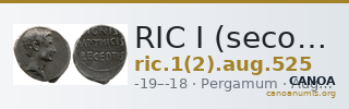 RIC I (second edition) Augustus 525 — CANOA