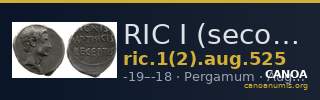 RIC I (second edition) Augustus 525 — CANOA