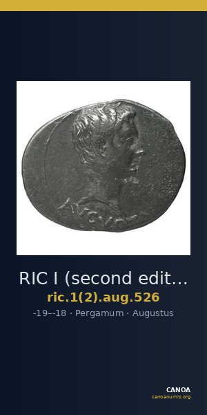 RIC I (second edition) Augustus 526 — CANOA