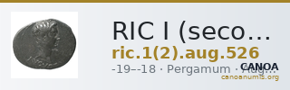 RIC I (second edition) Augustus 526 — CANOA