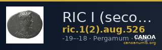 RIC I (second edition) Augustus 526 — CANOA