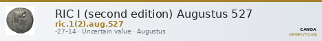 RIC I (second edition) Augustus 527 — CANOA