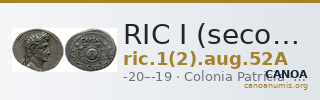RIC I (second edition) Augustus 52A — CANOA