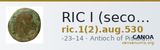 RIC I (second edition) Augustus 530 — CANOA