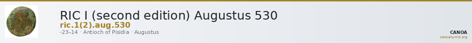 RIC I (second edition) Augustus 530 — CANOA