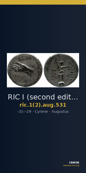 RIC I (second edition) Augustus 531 — CANOA