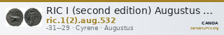 RIC I (second edition) Augustus 532 — CANOA