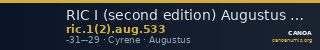 RIC I (second edition) Augustus 533 — CANOA