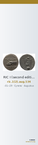 RIC I (second edition) Augustus 534 — CANOA