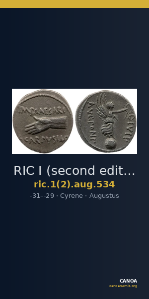 RIC I (second edition) Augustus 534 — CANOA