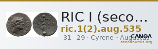 RIC I (second edition) Augustus 535 — CANOA